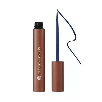 Carlton London Stunnig Black Eye Liner, стойкая матовая водостойкая подводка - не размазывается, не скатывается макияж глаз в течение 24 часов - 5 мл(Галактический синий)