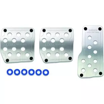 CARMATE Car Aluminum Alloy Pedal Set RAZO Super Grip MT Accelerator/Brake/Clutch Cover Hairline RP123