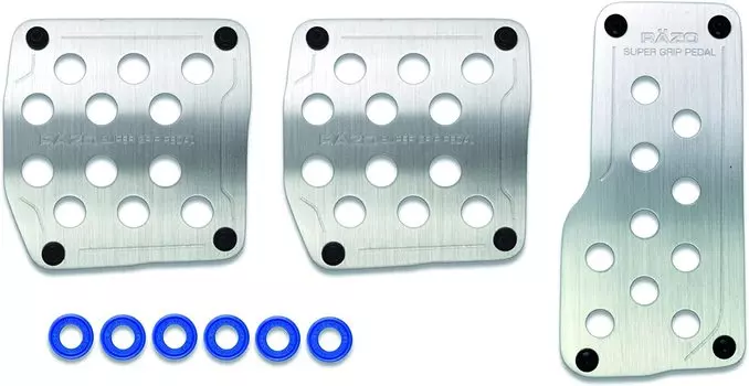 CARMATE комплект педалей из алюминиевого сплава RAZO Super Grip MT Cover Hairline RP123 Ускоритель/тормоз/сцепление