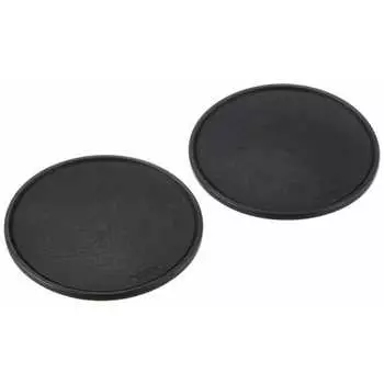 CARMATE Car Non-Slip Coaster, Super Snug, For Drink Holder, Round, Tray Leather Texture, Pack of 2 SZ134