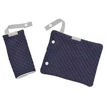 Carmate Disinfecting Functional Fiber Baby Carrier Drool Cover Multi Cover Ag Pure Navy BB41 (Alebebe)