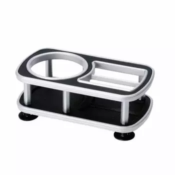 Carmate First Classes Dashboard Drink Curved Surface FC148 On-Dash Table, Mount, Holder, Chrome, Mountable,