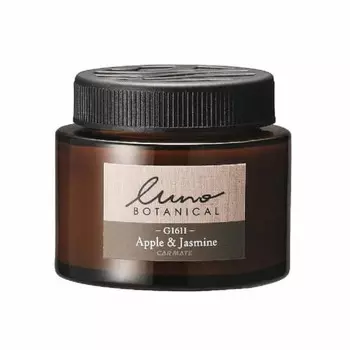 CARMATE G1611 Car Deodorant Air Freshener Luno Botanical Gel Stand-up Apple & Jasmine 60g