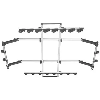 Держатель удочки CARMATE inno, автомобильный держатель для удочки, зажимного типа для надежного удержания, 8 предметов, широкий тип для минивэнов и больших внедорожников IF18 серебряный