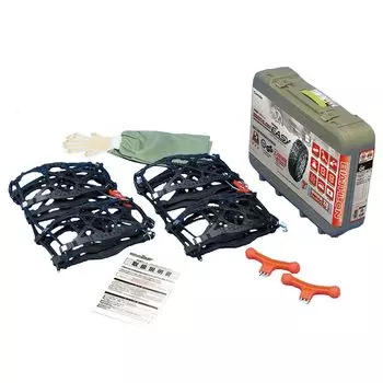 CARMATE Сделано в Японии Цепь противоскольжения Biathlon Quick Easy QE7 175R14 QE7 [Оригинальный продукт] Совместимость с неметаллическими материалами 195/45R17 (Летом) 195/50R16 чёрный