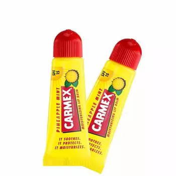 CARMEX Lip Balm Tube Type Pineapple Mint Set of 2 (SPF15)