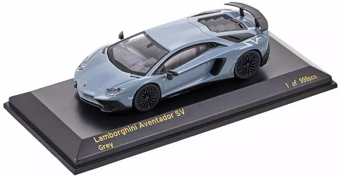 CARNEL Lamborghini Aventador SV Серый Готовый продукт 1/64