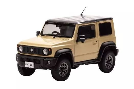 CARNEL Suzuki Jimny Sierra JC 2018 Chiffon Ivory Roof Finished Product 1/43 (JB74W) Metallic/Black