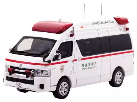 CARNEL Toyota Himedic 2022 Tokyo Fire Department High Standard Car скорой помощи Завершенный продукт CN432206 1/43