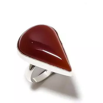 Carnelian Gemstone Handmade 925 Sterling Silver Jewelry Ring Size 8 F2m94