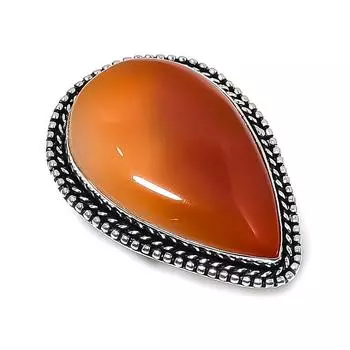Carnelian Gemstone Handmade 925 Sterling Silver Jewelry Ring Size 7 J1E63