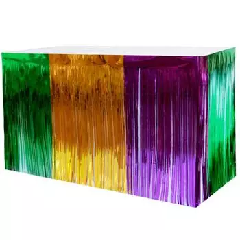 Carnival Table Skirt Tassel Curtain Drapes Props Party Photo The Pet Decoration Bride