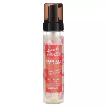 Carol s Daughter, Wash Day Delight, гель-пена для укладки волос с розовой водой, 8,5 жидких унций (250 мл)