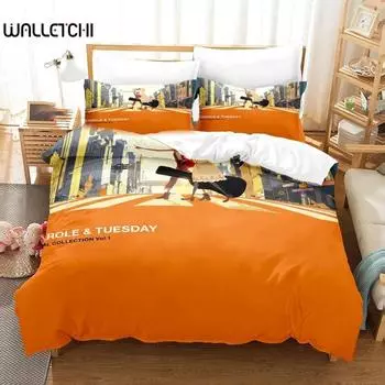 Carole & Tuesday Bedding Set Boys Girls Twin Queen Size Duvet Cover Pillowcase Bed Kids Adult Fashion Home Textile Customizable 70x133cm 2pcs
