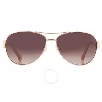 Carolina Herrera Brown Gradient Navigator Ladies Sunglasses HER 0135 S 0DDB HA 59