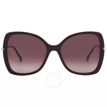 Carolina Herrera Burgundy Shaded Butterfly Ladies Sunglasses CH 0025 S 0LHF 3X 58