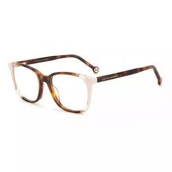 Carolina Herrera Ch 0065 C1h Women Eyeglasses White Tortoise/52-17-145