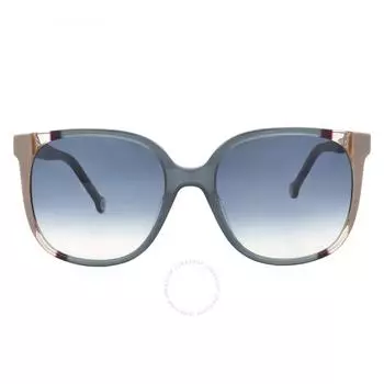Carolina Herrera Dark Blue Shaded Square Ladies Sunglasses CH 0062 S 0HBJ 08 57