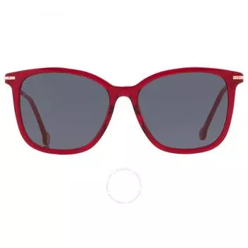 Carolina Herrera Grey Square Ladies Sunglasses HER 0100 G S 0C9A IR 56