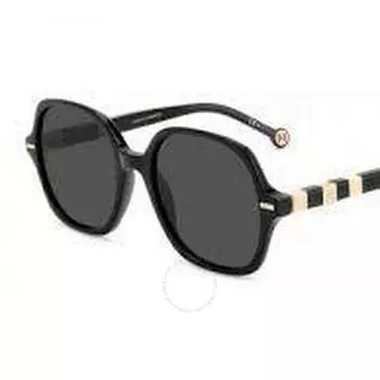 Carolina Herrera Grey Square Ladies Sunglasses HER 0106 S 0KDX IR 55