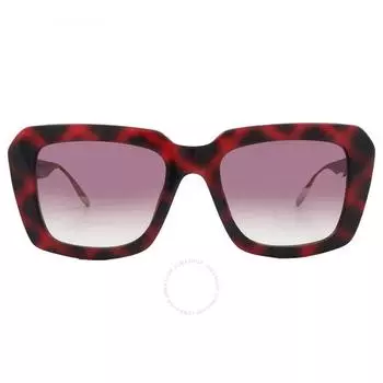 Carolina Herrera Purple Gradient Rectangular Ladies Sunglasses SHN619M 09AT 53