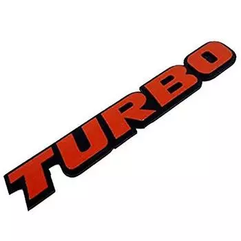 CarOver Универсальная 3D БОЛЬШАЯ TURBO наклейка Turbo 3D Car Decal Seal Cool Letter Logo Стильный спортивный гоночный английский мотоцикл [Глянцевый дизайн]