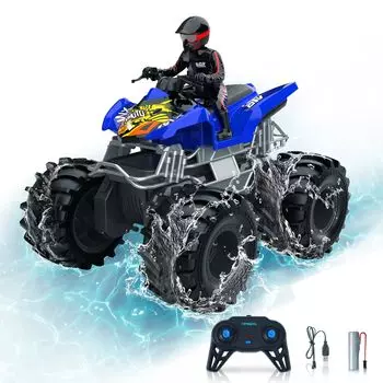 Carox радиоуправляемая амфибия радиоуправляемая машина RC автомобиль игрушка вращение на 360 градусов время работы 50 минут перезаряжаемый мальчики дети