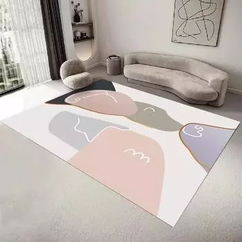 Ковер Спальня Art Style Advanced Bed Одеяло Nordic Home Гостиная Журнальный столик Одеяло Комната Большая площадь Коврик 400mm x 600mm
