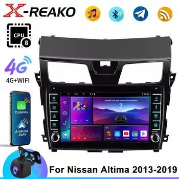 Carplay 2Din Android Automotivo для Nissan Altima Teana 3 2013-2019 Автомобильный Радио Мультимедиа Видео Плеер Навигация 4G 8Core GPS 8 core 4GB+64GB