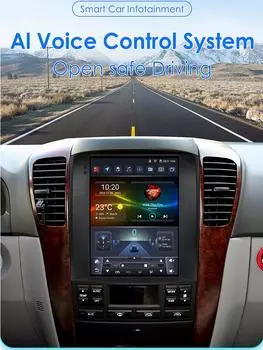 Carplay 4G 9.7 Tesla Style Screen Android 13 Автомобильное радио для Kia Sorento BL 2002-2006 Интеллектуальный экран Мультимедиа Видеоплеер Navi GPS Стерео WIFI P1L 4Core 1G 16G