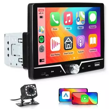 Carplay Android Auto Audio 1 Din Single DIN Car Stereo 1Din с зеркальным FM-радио с резервным сенсорным экраном Car Radio with Car Audio Receiver &