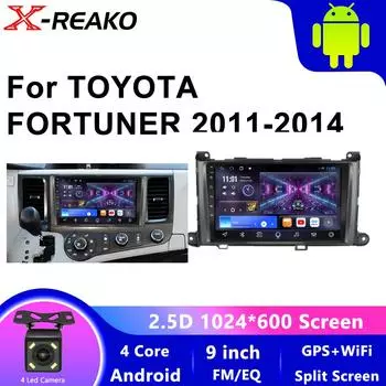 CarPlay Android Auto Car Radio для Toyota Sienna 2011-2014 GPS-навигация Bluetooth-плеер Автомобильная развлекательная система 4 core 1GB+32GB carplay