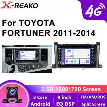 CarPlay Android Auto Car Radio для Toyota Sienna 2011-2014 GPS 4G 8Core Navigation Bluetooth Player Car Entertainment System 8 core 4GB+64GB