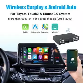 Carplay Android Auto для Toyota Touch2 Entune 2.0 Highlander Tundra Sienna Prius Yaris Camry CHR Модуль Мультимедиа