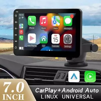 CarPlay Android Авто Радио Мультимедийный Видеоплеер 7-дюймовый Портативный Сенсорный Экран Bluetooth 5.0 Radio Only