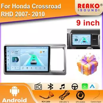 Carplay Android автомобильное радио для Honda Crossroad RHD 2007-2010 автомобильный мультимедиа стерео навигация GPS 4G DSP автомагнитола головное устройство 4 core 2GB+32GB carplay