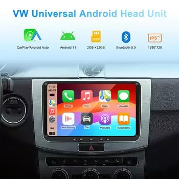 Carplay Android Автомобильное радио GPS WIFI для VW POLO GOLF 5 6 PASSAT B6 JETTA TIGUAN TOURAN SHARAN SCIROCCO CADDY Seat Audio Stereo