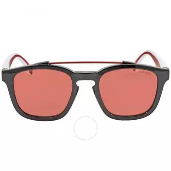 Carrera Бордовые квадратные солнцезащитные очки унисекс CARRERA 1011 S 0807 4S 52