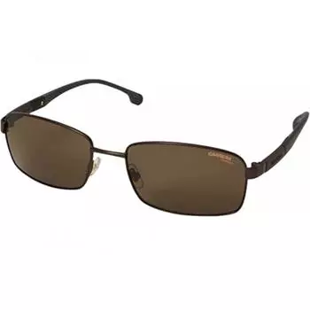 Carrera CARRERA Мужские 8037/S Матовые бронзовые прямоугольные поляризованные солнцезащитные очки