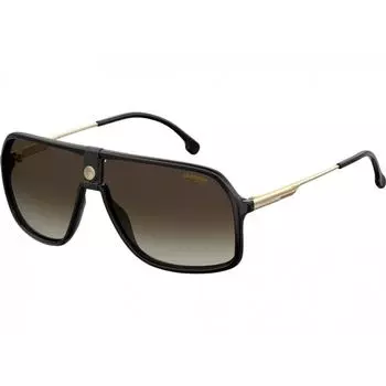 Carrera CARRERA Unisex 1019 S Солнцезащитные очки-авиаторы в черной оправе с коричневыми градиентными линзами черные