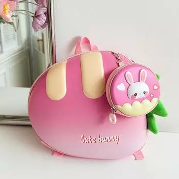 Carrot Cute Kids Backpack Bring A Small Rabbit Wallet Suitable Children For