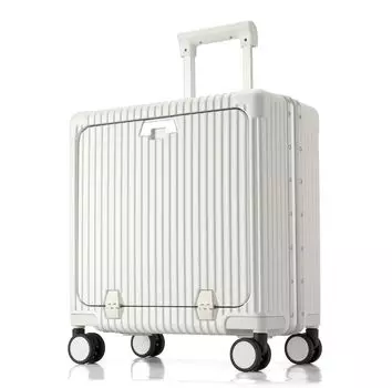 Carry Carry Front Front Оснащен TSA Double Cup USB Ультра алюминиевый деловой ремень S [BlueSea] Чемодан, чехол, сумка, ручная кладь, открытый, открытый, 100% поликарбонат,