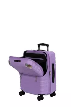 Carry front half with with expansion 35 when Lavender exclusive [Actus] case, suitcase, zipper, carry-on size, open, open, freeze, stopper, function,