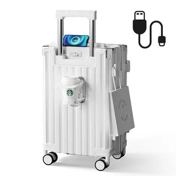 Carry Ultra Carry Double 360 Degree USB Hidden включает в себя чашку, оснащенную молнией TSA для деловых поездок [BUODCO] чемодан, дорожный чехол, легкий,