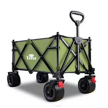 Carry Wagon Складная Carry Large Большая вместимость Грузоподъемность Поставляется со съемной крышей тележки, схождение одним нажатием, Уличный, Шины, 127 л, 120 кг,