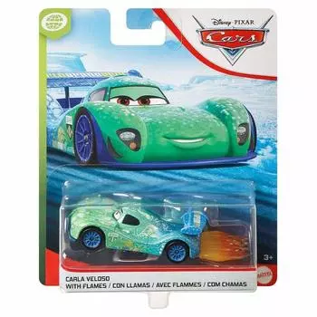 Cars 2020 Mattel Diecast Mini Car 1 Pack Carla Veloso with Flames Grand MATTEL CARS 1PACK CARLA VELOSO WITH FLAMES Disney PIXAR Character Car Carla