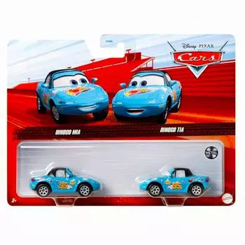 Cars 2022 Mattel Diecast Mini Car 2 Pack Dynaco Mia CARS 2PACK DINOCO MIA TIA Disney Pixar Character Car 155 & Tia/MATTEL & [Item]