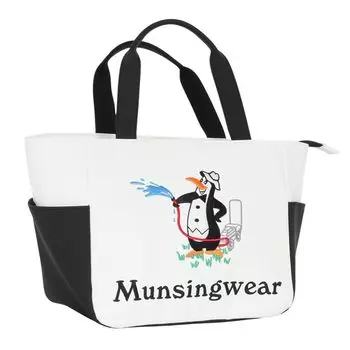 Cart Bag Round Bag Penguin Logo Cute Golf MG5STT03M WH00 [Munsingwear] (White)