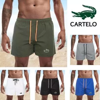 CARTELO 2024 летние мужские шорты для плавания, брендовая пляжная одежда с вышивкой, сексуальные плавки, мужские купальники с низкой талией, дышащие пляжные шорты для серфинга