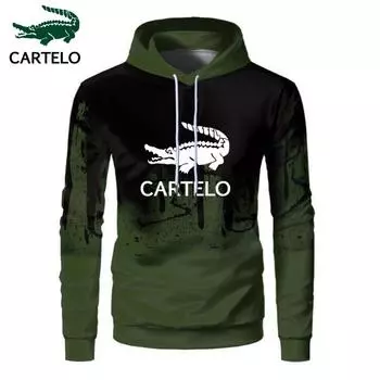 CARTELO 2024, новинка весны и осени, толстовка с 3D красочным узором молний, мужская и женская толстовка с чернилами, персонализированная толстовка S